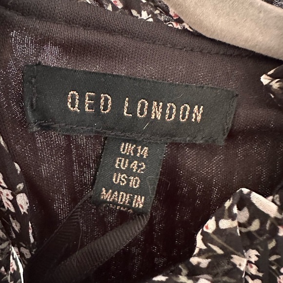 NWT - ASOS Pleated Mock Neck Shift Dress - Size 10 - Picture 7 of 8